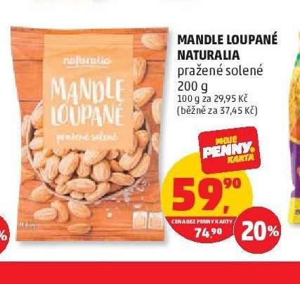Mandle loupané Naturalia