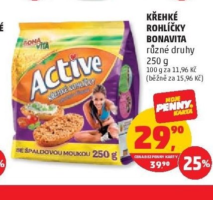 Křehké rohlíčky Bonavita různé druhy