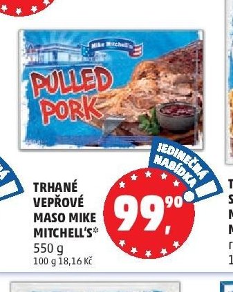 TRHANÉ VEPŘOVÉ MASO MIKE MITCHELL'S