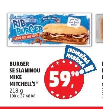 BURGER SE SLANINOU MIKE MITCHELL'S