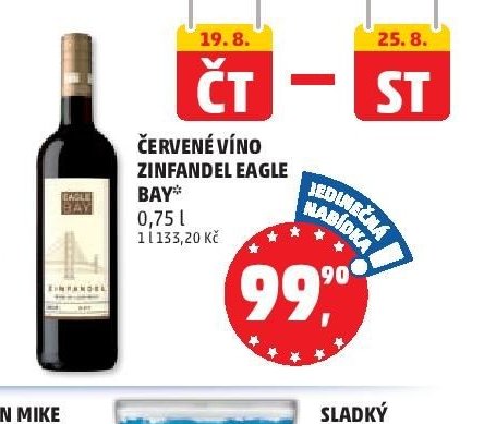 ČERVENÉ VÍNO ZINFANDEL EAGLE BAY