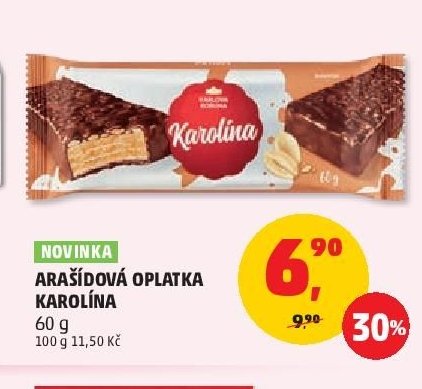 ARAŠÍDOVÁ OPLATKA KAROLÍNA 60 g