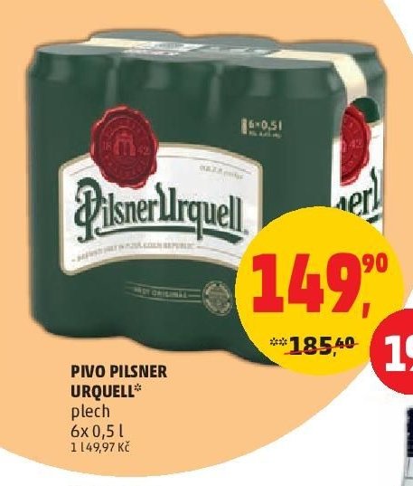 PIVO PILSNER URQUELL 6x 0,5 l