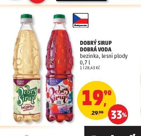 Dobrý sirup Dobrá voda bezinka, lesní plody 0,7 l