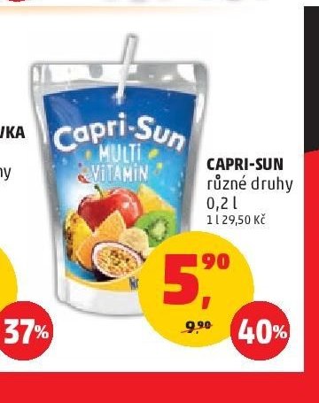 Capri-Sun různé druhy 0,2 l