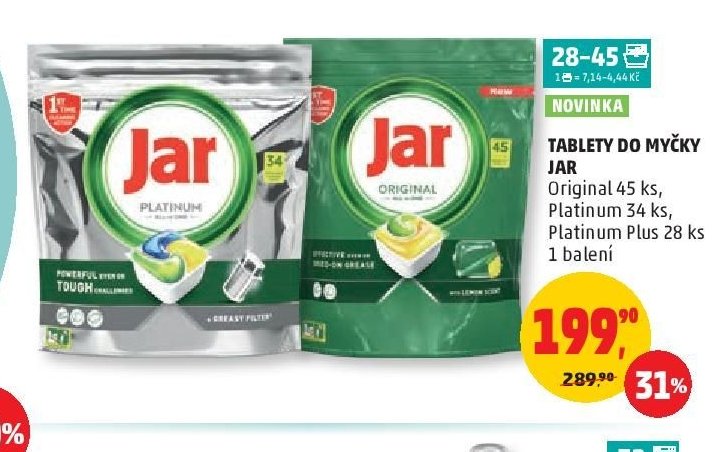 TABLETY DO MYČKY JAR