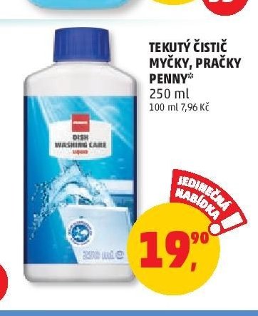 TEKUTÝ ČISTIČ MYČKY, PRAČKY PENNY