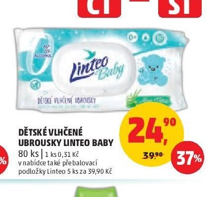 Dětské vlhčené ubrousky Linteo Baby