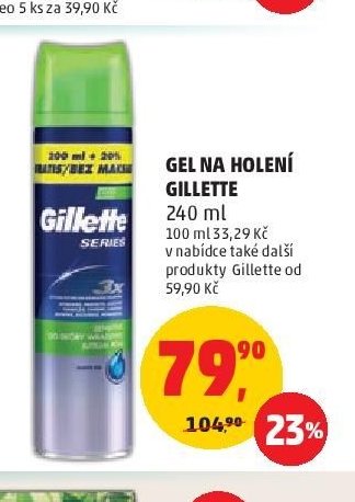 Gel na holení Gillette