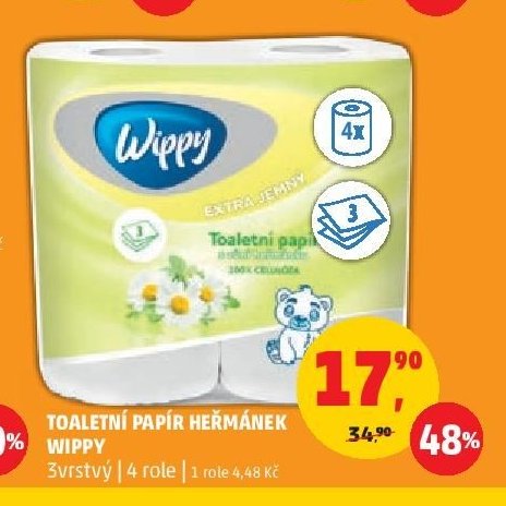 Toaletní papír heřmánek Wippy