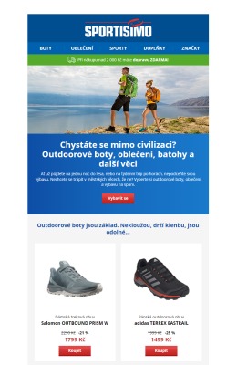 akční leták Sportisimo 17.8.2021-22.8.2021