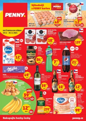 akční leták Penny Market 19.8.2021-25.8.2021