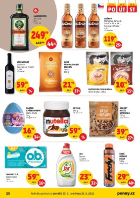akční leták Penny Market 19.8.2021-25.8.2021