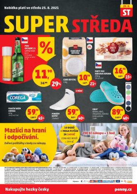 akční leták Penny Market 19.8.2021-25.8.2021