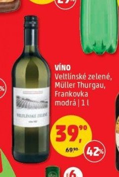 Víno Veltlínské zelené, Müller Thurgau, Frankovka modrá