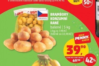 Brambory konzumní rané