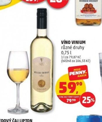 Víno Vinium různé druhy