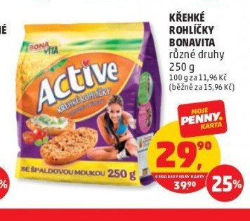Křehké rohlíčky Bonavita různé druhy