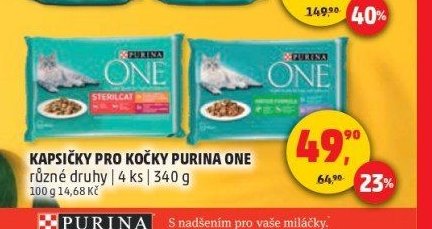 KAPSIČKY PRO KOČKY PURINA ONE 340 g