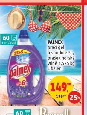 PALMEX prací gel 3 l / 3,575 kg