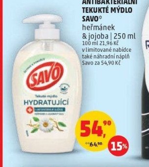 ANTIBAKTERIÁLNÍ TEKUTÉ MÝDLO SAVO 250 ml