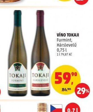 VÍNO TOKAJI Furmint, Hárslevelű 0,75 l