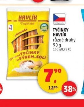 TYČINKY HAVLÍK různé druhy 90 g