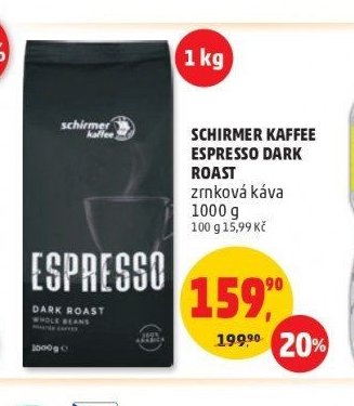 Schirmer Kaffee Espresso Dark Roast 1000 g