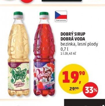 Dobrý sirup Dobrá voda bezinka, lesní plody 0,7 l