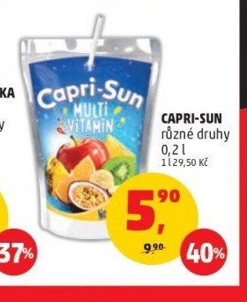 Capri-Sun různé druhy 0,2 l