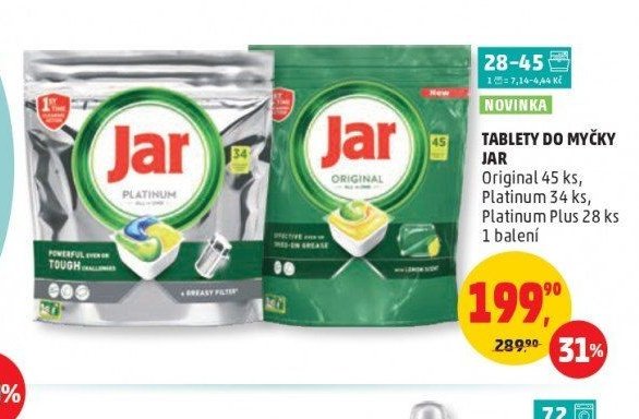 TABLETY DO MYČKY JAR