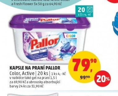 KAPSLE NA PRANÍ PALLOR