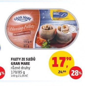 FILETY ZE SLEDŮ GRAN MARE různé druhy