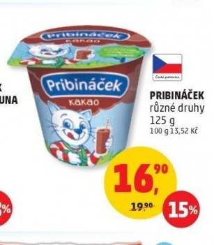 PRIBINÁČEK různé druhy