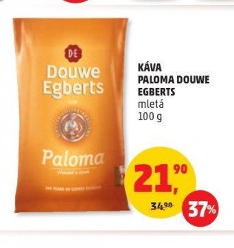 KÁVA PALOMA DOUWE EGBERTS mletá 100 g