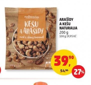ARAŠÍDY A KEŠU NATURALIA 200 g