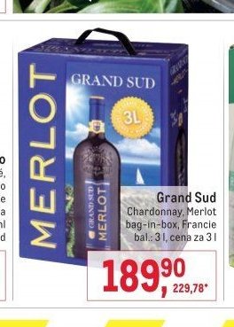 Grand Sud Chardonnay, Merlot