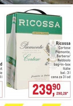 Ricossa Cortese Piemonte, Barbera, Nebbiolo