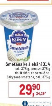 Smetana ke šlehání 31%