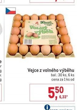 Vejce z volného výběhu