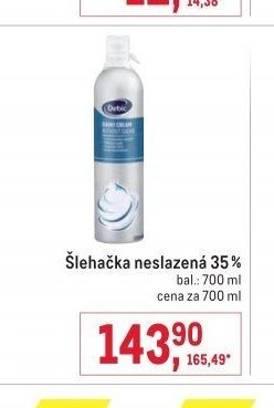 Šlehačka neslazená 35%