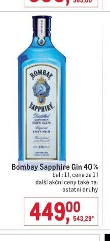 Bombay Sapphire Gin 40%