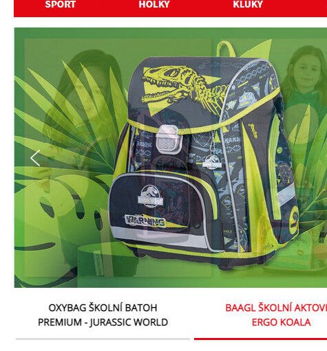 OXYBAG Školní batoh PREMIUM - Jurassic World