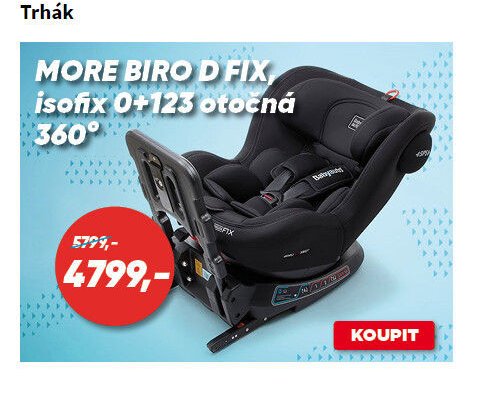 MORE BIRO D FIX isofix 0+123 otočná 360°