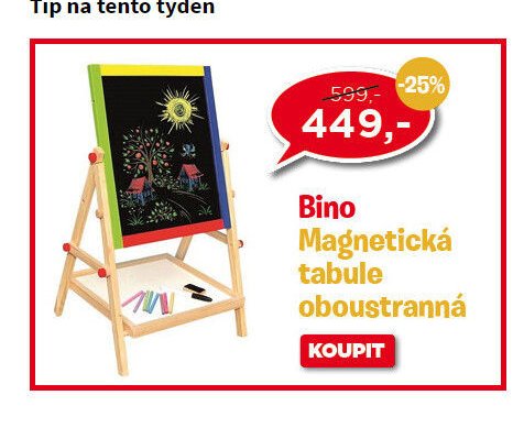 Bino Magnetická tabule oboustranná