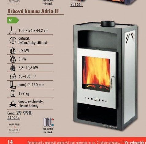 Krbová kamna Adria II - UNI HOBBY akcniletaky.com