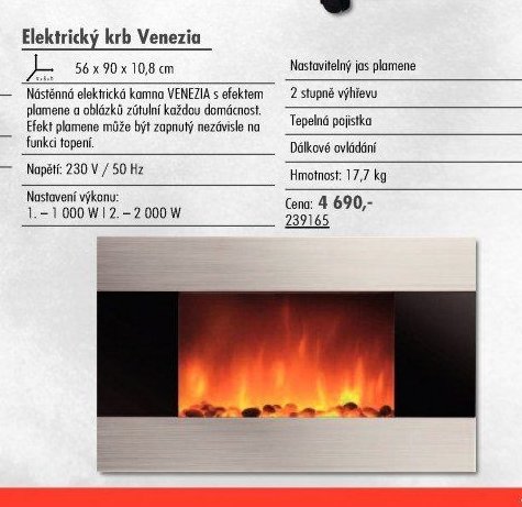Elektrický krb Venezia - UNI HOBBY akcniletaky.com