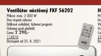 Ventilátor nástěnný FKF 56202 - UNI HOBBY akcniletaky.com
