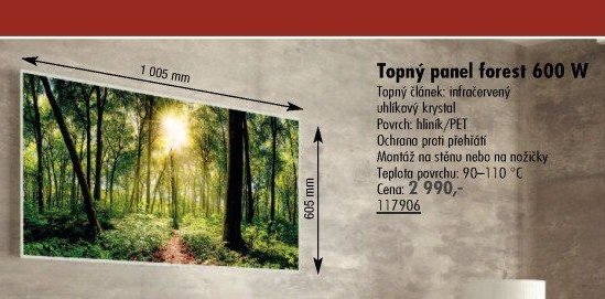 Topný panel forest 600 W - UNI HOBBY akcniletaky.com