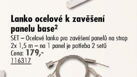 Lanko ocelové k zavěšení panelu base - UNI HOBBY akcniletaky.com